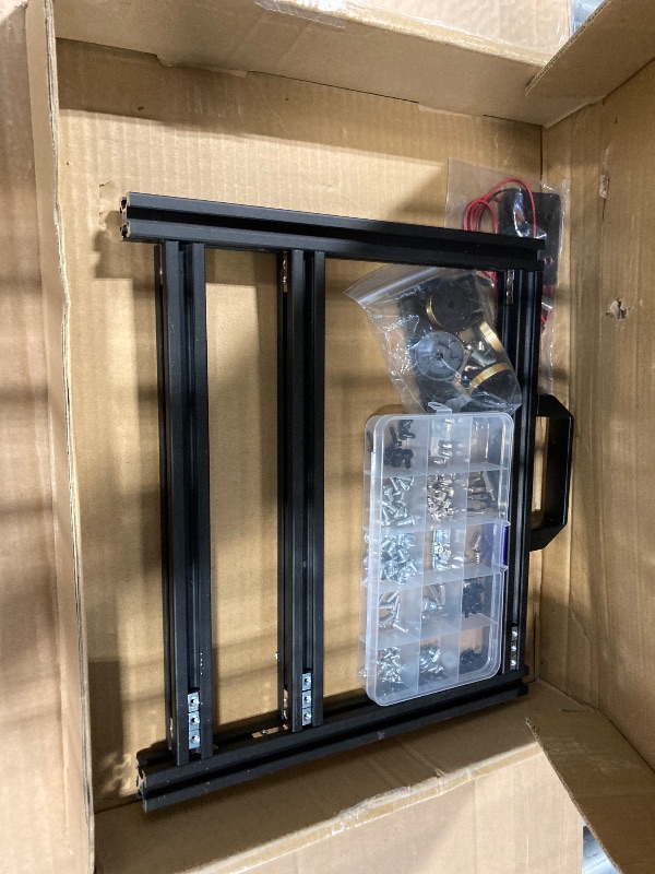 Photo 1 of PC Creative Assembly Frame Test Bench?Open Air Frame Case, DIY Computer Motherboard Case Rack, ITX ATX MATX/EATX Open Aluminum Frame Chassis (MATX)