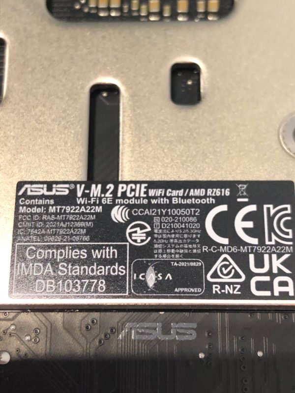 Photo 1 of ASUS ROG STRIX X670E-F GAMING WIFI AMD X670 AM5 Ryzen Desktop 9000 8000 & 7000 ATX motherboard, 18+2 power stages, DDR5, 4x M.2 slots with heatsink, PCIe 5.0, USB 3.2 Gen 2x2, WiFi 6E, AI Cooling II
