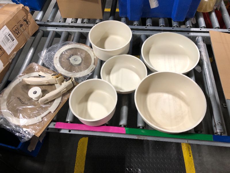 Photo 1 of ***missing pot lid*** CAROTE 16pcs Pots and Pans Set, Nonstick Cookware Set Detachable Handle, Induction Kitchen Cookware Sets Non Stick with Removable Handle, RV Cookware Set, Oven Safe, Frying Pan Set