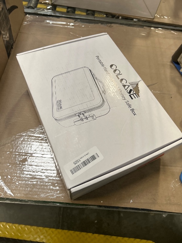 Photo 1 of COLCASE Fireproof Money Box with Lock, Hard Case Fireproof Box Hard-Shell Design Fireproof Water Resistant Portable Safe Box for Cash, A5 Documents, Passport and Valuables 11.3x8x4 Inches Black