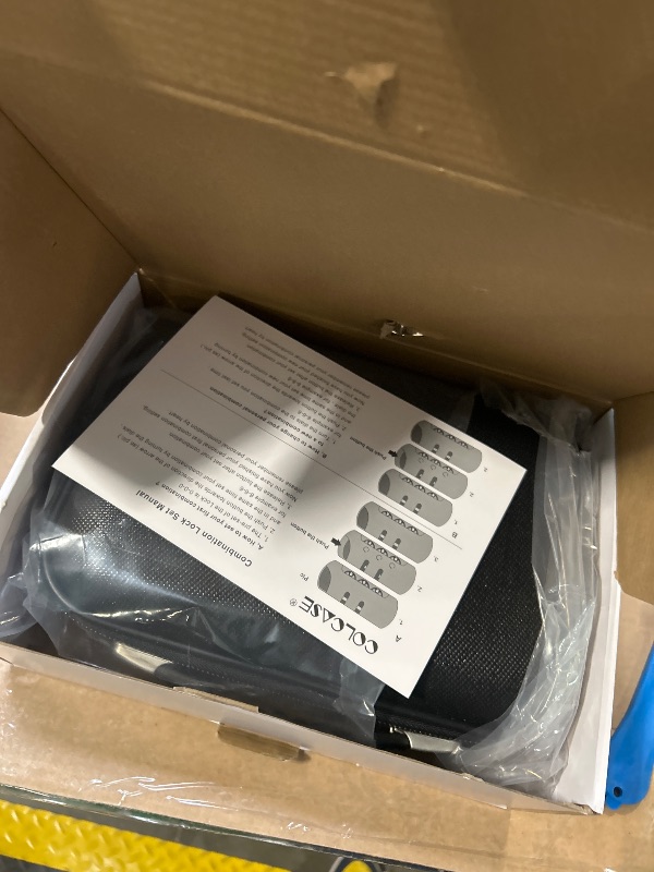 Photo 1 of COLCASE Fireproof Money Box with Lock, Hard Case Fireproof Box Hard-Shell Design Fireproof Water Resistant Portable Safe Box for Cash, A5 Documents, Passport and Valuables 11.3x8x4 Inches Black