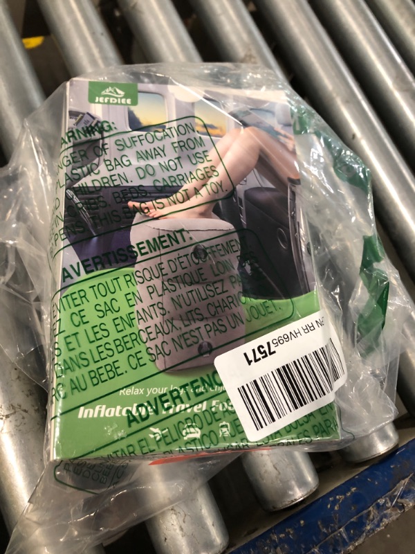 Photo 1 of JefDiee Inflatable Foot Rest Pillow, Kids Airplane Bed, Adjustable 3 Layers Height Leg Rest Pillow, Airplane Travel Essentials Great for Airplane, Office, Home, Trains, Cars