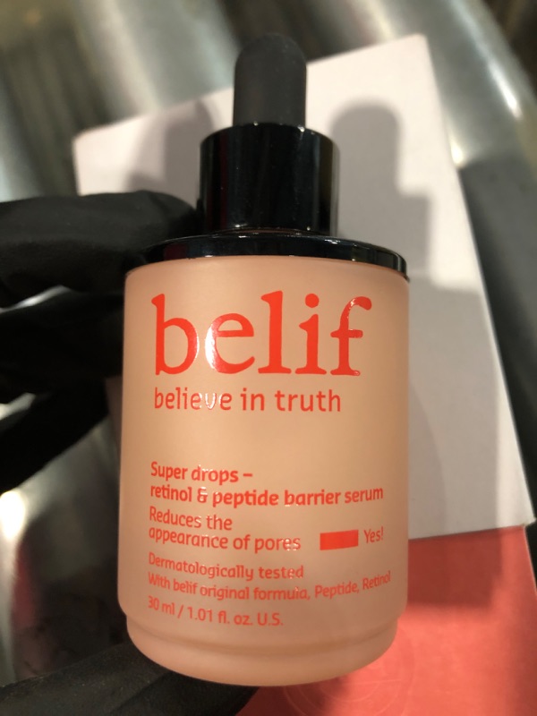 Photo 1 of belif Super Drops Retinol & Peptide Barrier Serum | Firming Anti-Aging Serum for Boosting Skin Elasticity, Reducing Pore Appearance & Hydrating with Hyaluronic Acid