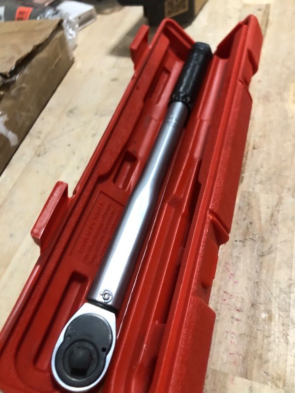 Photo 1 of TEKTON 3/8 Inch Drive Micrometer Torque Wrench (10-80 ft.-lb.) | 24330