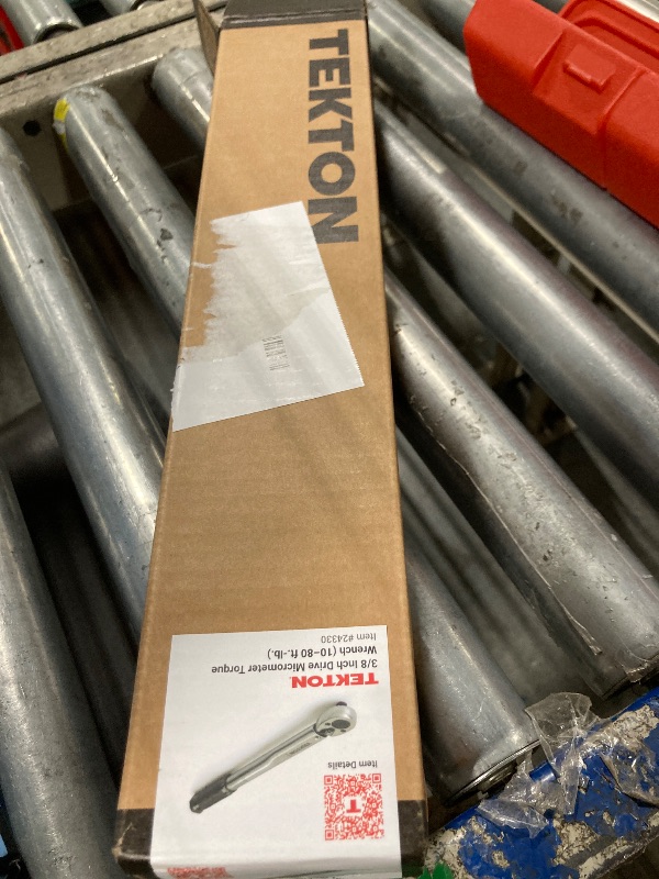 Photo 1 of TEKTON 3/8 Inch Drive Micrometer Torque Wrench (10-80 ft.-lb.) | 24330