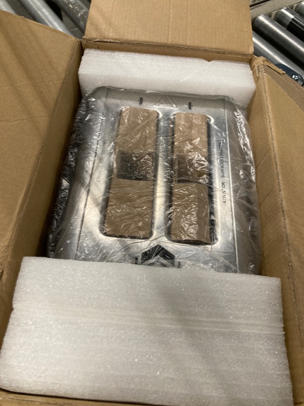 Photo 1 of WUNLY Touch screen Toasters 2 slice, Stainless Steel Digital Timer Toaster with Sound Function, 6 Bread Types & 6 Shade Settings, Smart Extra Wide Slots Toaster with Bagel, Defrost Functions