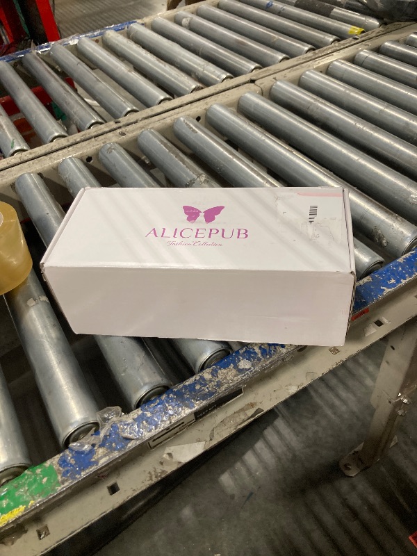 Photo 1 of ALICEPUB Pink Slingback Wedding Flats, Rhinestone Bow, Comfortable Closed Toe, Sparkly Pointed Toe, Size 6.5