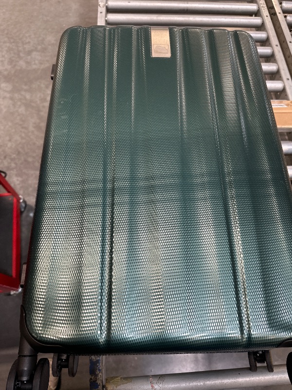 Photo 1 of Hanke 26 Inch Large checked Luggage PC Hard Shell luggage Top Opening Aluminum Frame Travel Luggage Suitcases with Wheels for Woman Men.(Bamboo Green)