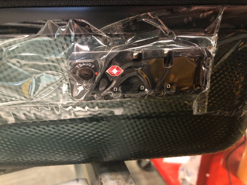 Photo 1 of Hanke 26 Inch Large checked Luggage PC Hard Shell luggage Top Opening Aluminum Frame Travel Luggage Suitcases with Wheels for Woman Men.(Bamboo Green)