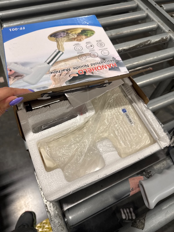 Photo 1 of New Handheld Electric Pasta Maker, 5-in-1 Cordless Pasta Machine, Portable Noodle Maker with Molded Noodle Molds, Cutters and Sausage Stuffing Tube, Electric Pasta Maker for Home Use ?