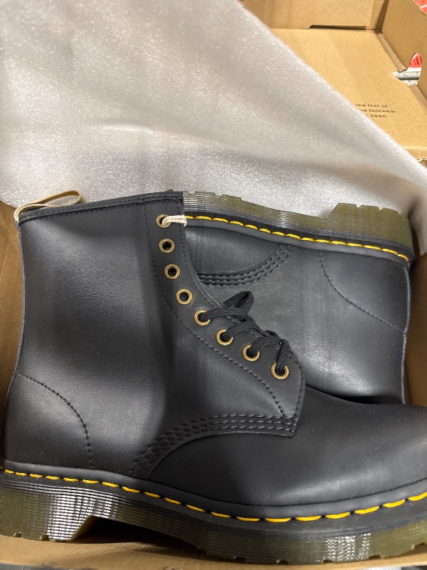 Photo 1 of Dr. Martens Unisex Vegan 1460 8 Eye Boot, Black Felix Rub Off, 9 Women/8 Men
