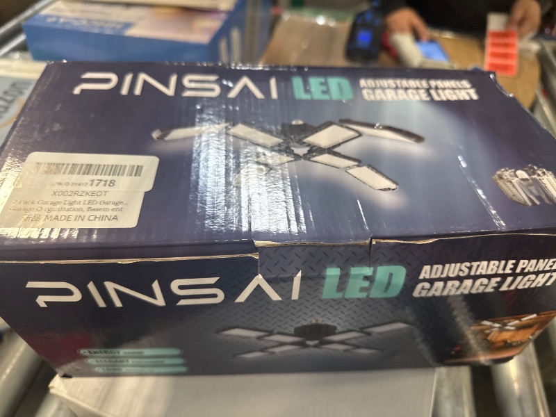 Photo 1 of 2 Pack LED Garage Light,Super Bright Screw in E26/E27 Ceiling Shop Work Lamp, 200W 20000 Lumen Deformable Basement Bulb Fixture with 8 Adjustable Panels