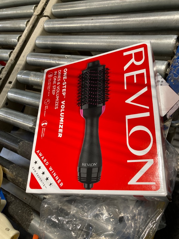 Photo 1 of REVLON One-Step Volumizer Hair Dryer and Styler, for Less Frizz, More Shine, and Reduced Heat Damage for Salon Style Round Brush for Blowout, Black (Amazon Exclusive)