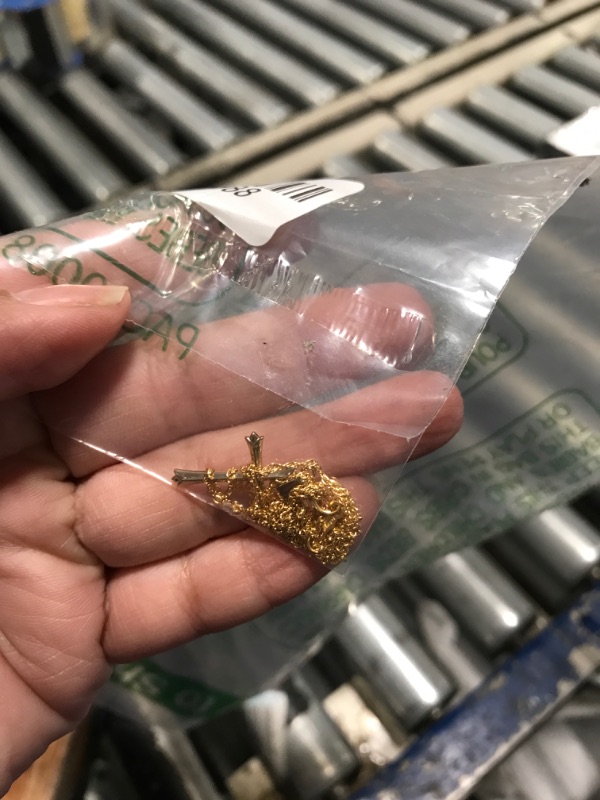 Photo 1 of Amazon Essentials Ladies' 14k Gold Filled Polished Embossed Cross Pendant Necklace, 18" (previously Amazon Collection)