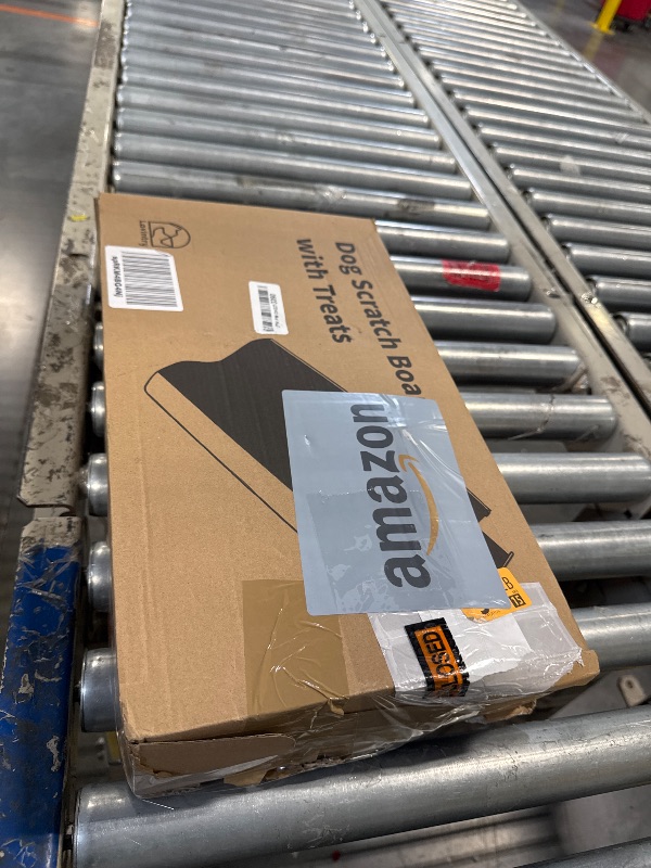 Photo 1 of LovIntry M-Shaped Dog Scratch Pad for Nails with Treat Box, Dog Nail Scratch Board for Large Dogs, Dog Nail File Toy and Shorten Dog’s Side Nail Easier (with Treat Box, L)