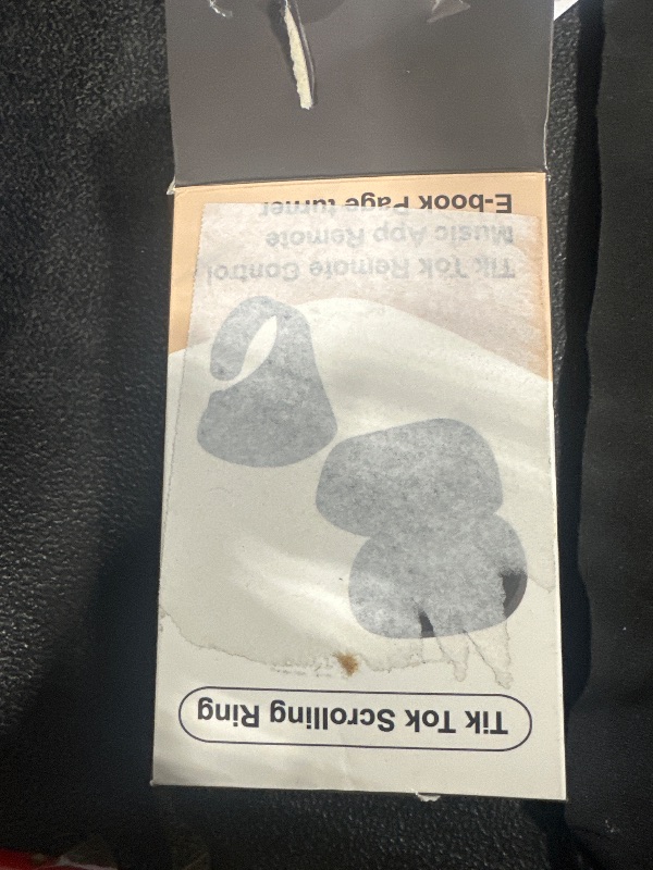 Photo 1 of STDFORU TikTok Scrolling Ring Bluetooth Camera Remote Control Scroller Ring Auto Clicker for Live TIK Tok Scrolling Ring for iPhone Android (Graphite Black)