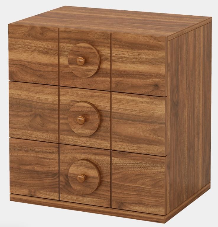 Photo 1 of ***STOCK PHOTO SIMILAR ITEM***Tribesigns Modern NightStand, Wooden Bedside End Table with 3 Drawers