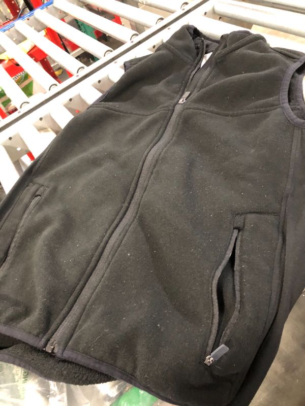 Photo 1 of 33,000ft Men's Fleece Vest, Lightweight Warm Zip Up Polar Vests Outerwear with Zipper Pockets, Sleeveless Jacket 