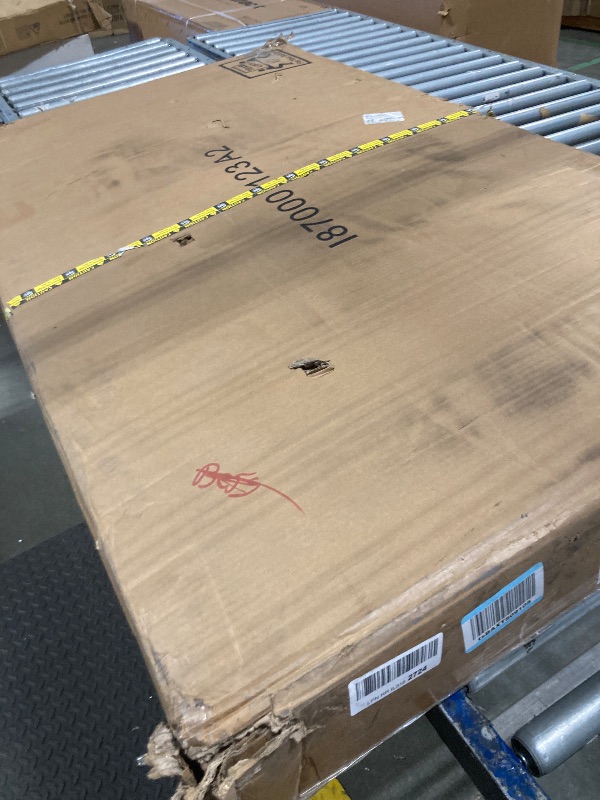 Photo 1 of Feonase 5-Piece Dining Table Set for 4-8 People, 63" Extendable Kitchen Table Set with 2 Benches and 2 Square Stools, Dining Room Table with Heavy-Duty Frame, Easy Assembly, Walnut