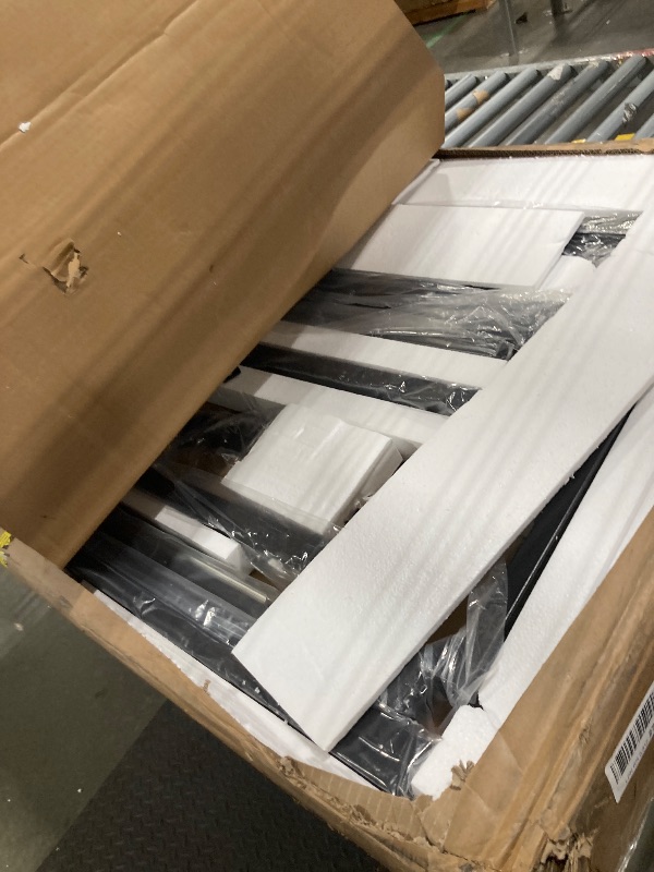 Photo 1 of Feonase 5-Piece Dining Table Set for 4-8 People, 63" Extendable Kitchen Table Set with 2 Benches and 2 Square Stools, Dining Room Table with Heavy-Duty Frame, Easy Assembly, Walnut