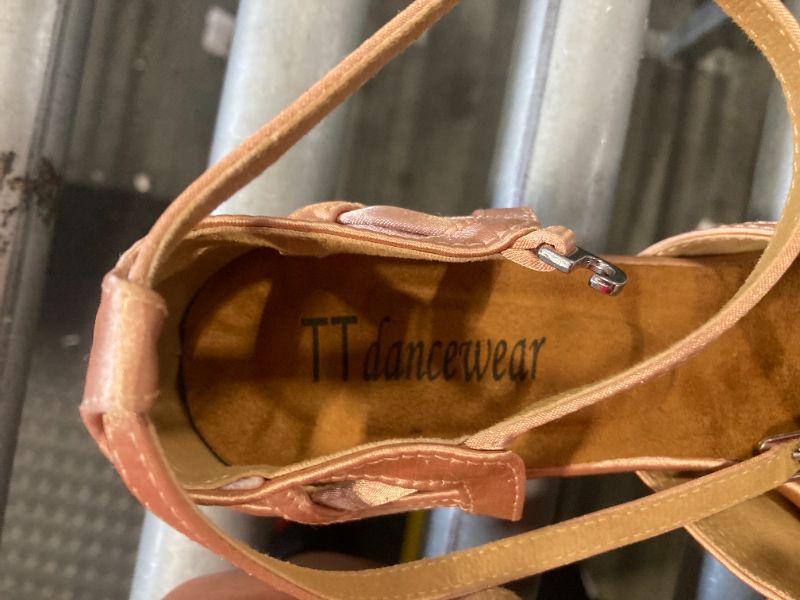 Photo 1 of ***SIZE 8.5*** TTdancewear Dance Shoes for Women Low Heel Ballroom Dance Shoes Salsa Latin Practice Dancing Shoes Cuban Heels 1.5"(8.5,Nude)