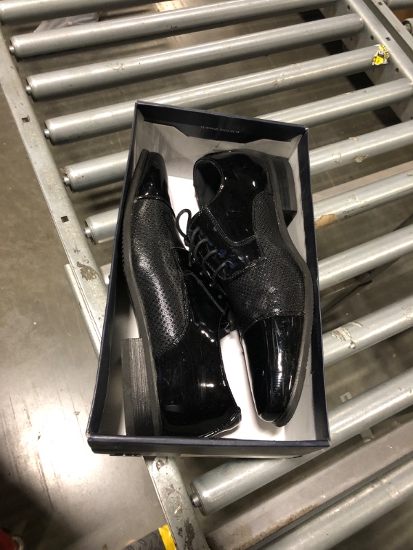Photo 1 of Bruno Marc Men's Patent Tuxedo Dress Shoes Classic Lace-up Formal Oxfords,Size 9.5,Black-PAT,SBOX2404M