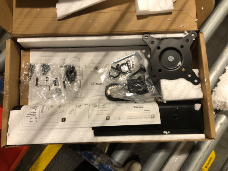 Photo 1 of Single LCD Computer Monitor Free-Standing Desk Stand Mount Riser for 13 inch to 32 inch screen with Swivel, Height Adjustable, Rotation, Vesa Base Stand Holds One (1) Screen up to 77Lbs(HT05B-001))