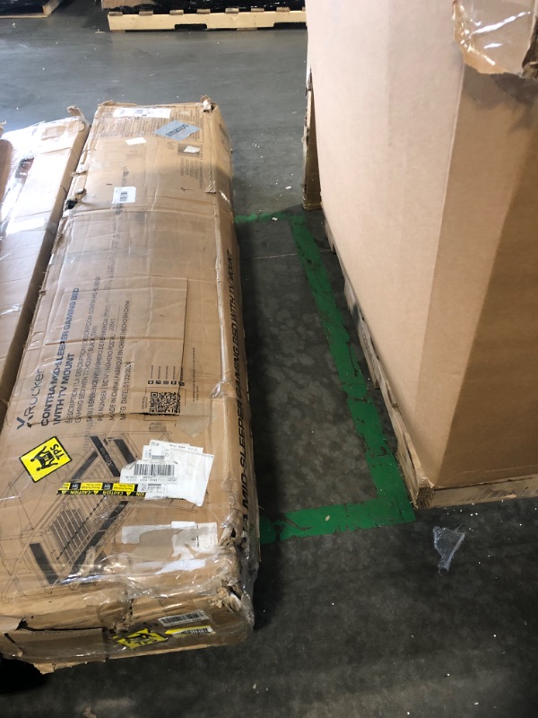 Photo 1 of X Rocker Contra Mid-Sleeper Gaming Bed, with TV Mount and Safety Ladder, Customizable, 2113001, 78" x 51" x 74.9", Twin, Black