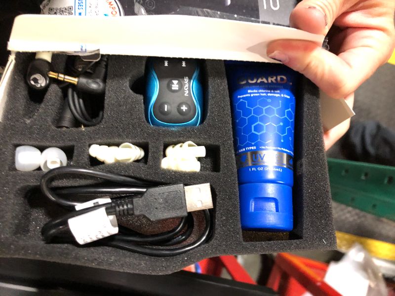 Photo 1 of 100% Waterproof SYRYN Swimbuds Flip Bundle for Swimming with Music | Enjoy Up to 2,000 Songs or 138 Hours of Audio | Drag and Drop MP3, AAC, M4a, FLAC Using PC or Mac | No Apple Music, No Spotify