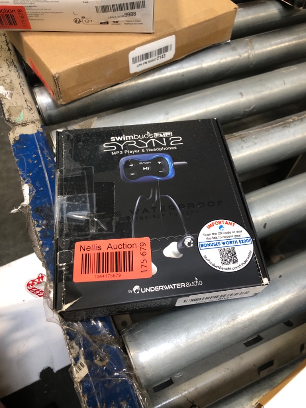 Photo 1 of 100% Waterproof SYRYN Swimbuds Flip Bundle for Swimming with Music | Enjoy Up to 2,000 Songs or 138 Hours of Audio | Drag and Drop MP3, AAC, M4a, FLAC Using PC or Mac | No Apple Music, No Spotify
