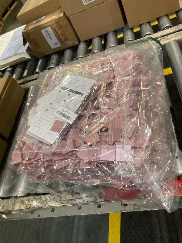 Photo 1 of Shimmer Wall Backdrop Matte Pink Square Sequin Wall Panel Backdrop Decor for Wedding, Anniversary, Birthday, Party, 24 Panels