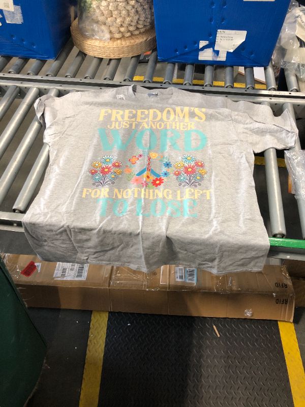 Photo 1 of ***XL SIZE*** Freedom is just another Word for nothing left to lose Hippie T-Shirt