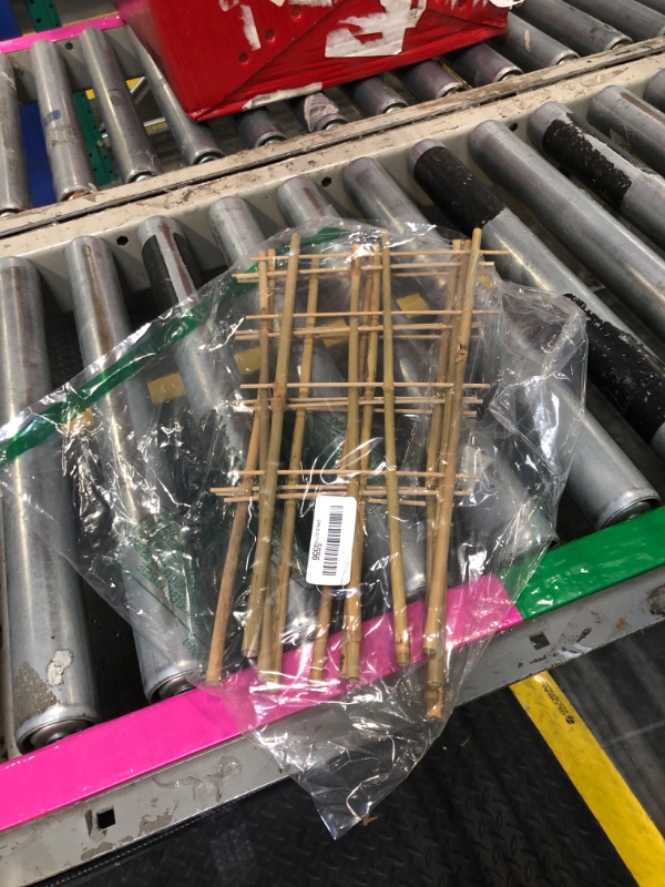 Photo 1 of 10 Pack 16" Bamboo Trellis for Climbing Plants-Natural Garden Ladder Fan -Shaped Plants Support Trellis for Potted Plant Decor in Door