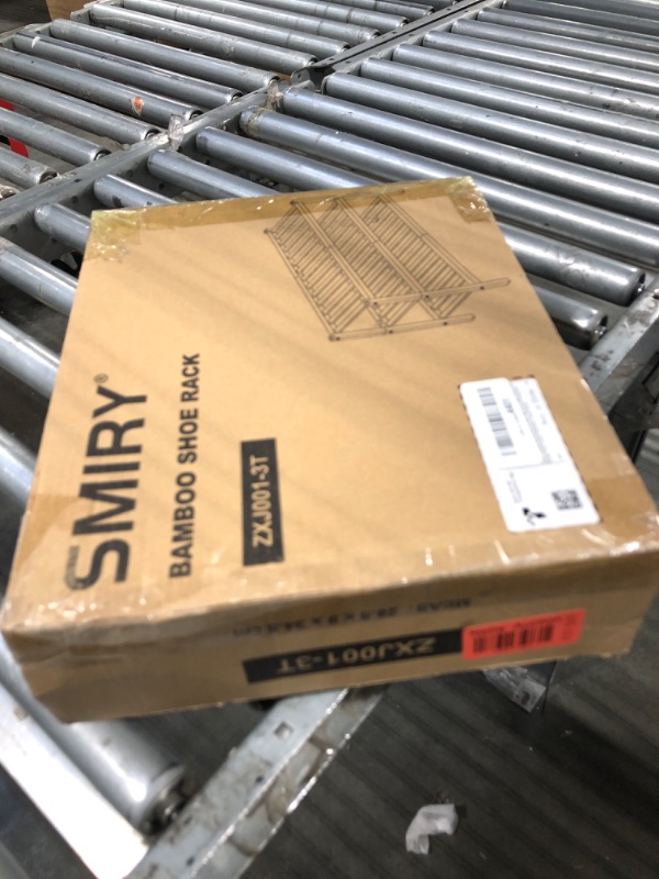 Photo 1 of Smiry Shoe Rack, 3 Tier Bamboo Shoe Organizer, Stackable Free Standing Wooden Shoe Storage Shelf for Closet, Entryway, Front Door Entrance, Natural