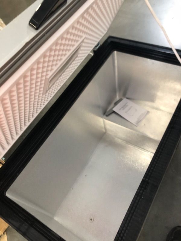 Photo 1 of Commercial Chest Freezer, 10.2 Cu.Ft Chest Freezer 6 Temp Control(-0.4°F To 50°F), Large Deep Freezer with Lock, Ice Scoop, 2 Removable Baskets, Silver Freezer Suitable for Ice Cream, Bulk Storage