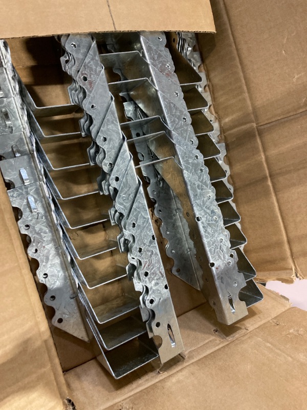 Photo 1 of (30-Pack) Calvana 2x8 Brackets for Wood, Joist Hangers, Rafter Brackets, Versatile Rafter Ties, Made from Durable 20-Gauge Carbon Steel