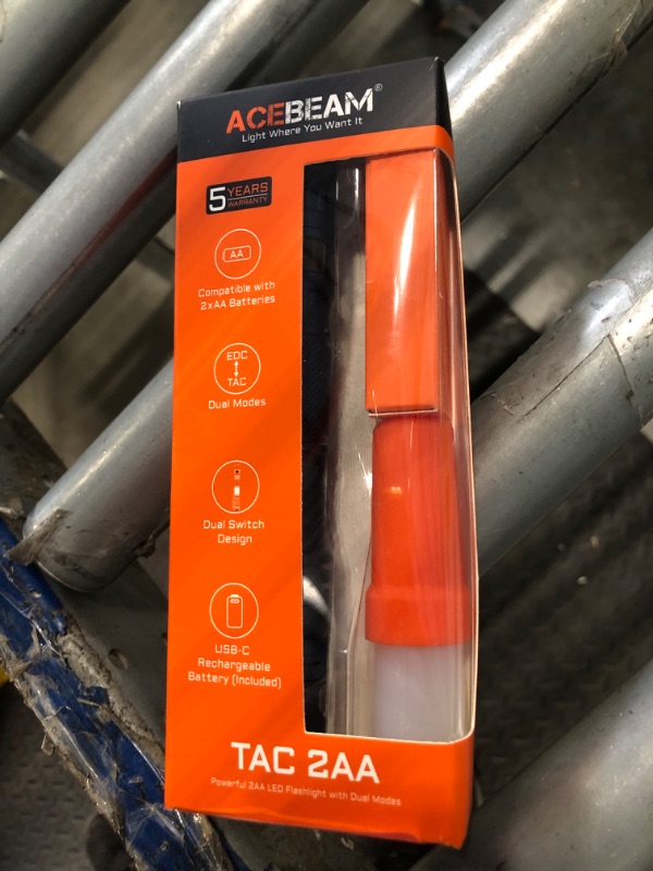Photo 1 of ACEBEAM TAC 2AA EDC Tactical Dual Modes Flashlight Rechargeable, 1400 High Lumens Flashlight, Dual Switch Pocket LED Flashlight, Super Bright Small Flash Light for Emergency, Camping, Home(SFT-25R HI)