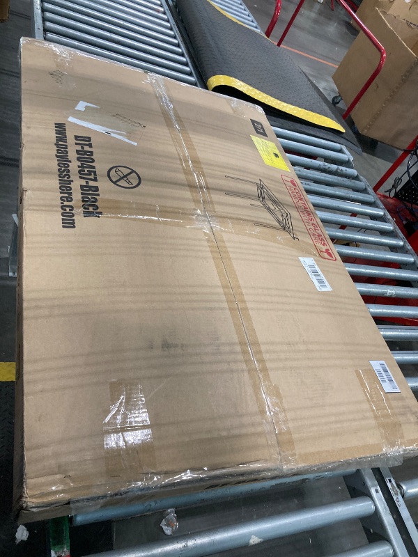 Photo 1 of FDW Classic Dining Table Set 5 Piece,Metal Frame Glass Top Table and 4 Rectangular Modern Chairs Set,Suitable Small Space Kitchen Table Set for 4,Black
*** ONE PACKAGE OF 2, ONLY TABLE***