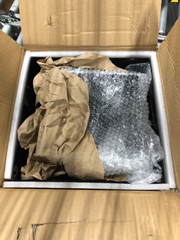 Photo 1 of Leinuosen 7 Pcs Buffet Risers Set Acrylic Display Box 6" 7" 8" 9" 10" 11" 12" Food Risers for Buffet Table 5 Sided Display Cube Box with Hollow Bottom Nesting Acrylic Stand for Wedding Party(Black)