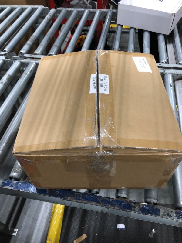 Photo 1 of Leinuosen 7 Pcs Buffet Risers Set Acrylic Display Box 6" 7" 8" 9" 10" 11" 12" Food Risers for Buffet Table 5 Sided Display Cube Box with Hollow Bottom Nesting Acrylic Stand for Wedding Party(Black)