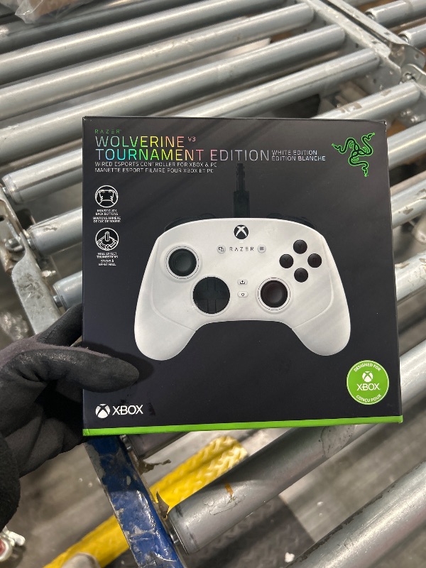 Photo 1 of Razer Wolverine V3 Tournament Edition Wired Gaming Controller: Licensed for Xbox Series X|S, Xbox One, Windows PC - 6 Remappable Buttons - Fast Triggers - USB-C Cable - Wired Tournament Mode - White