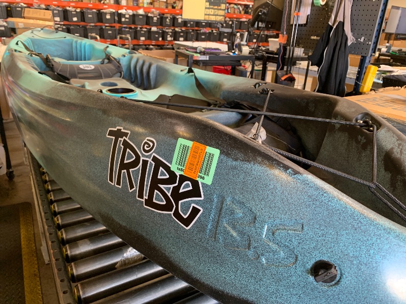 Photo 1 of Perception Kayaks Tribe 13.5 Sit on Top Tandem Kayak for All-Around Fun Large Rear Storage with Tie Downs, Dapper
