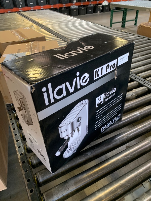 Photo 1 of ILAVIE 20 Bar Espresso Machine for Home, Super Compact Espresso Maker Stainless Steel Professional Espresso Coffee Maker, Cappuccino, Latte Machine, with 40oz Detachable Water Tank,1350W
