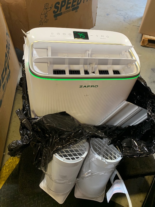 Photo 1 of ZAFRO 16,000 BTU (12,000 BTU SACC) Portable Air Conditioners, Ultra Quiet(42dB) Dual Duct Smart AC with Drainage-free Cooling/24Hrs Timer/APP/Remote/Cool, Fan & Dehumidifier Modes for Indoor Rooms
