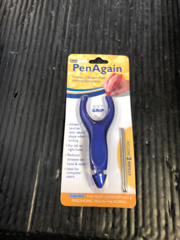 Photo 1 of PenAgain ErgoSof Pen Ehlers-Danlos Arthritis Carpal Tunnel Pain Relief Blue (00021)