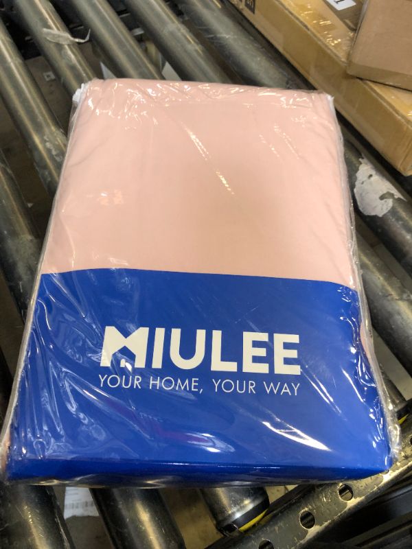 Photo 1 of MIULEE Velvet Curtains Baby Pink Elegant Grommet Thermal Insulated Soundproof Room Darkening Curtains/Drapes for Classical Living Room Bedroom Decor 52 x 96 Inch Set of 2