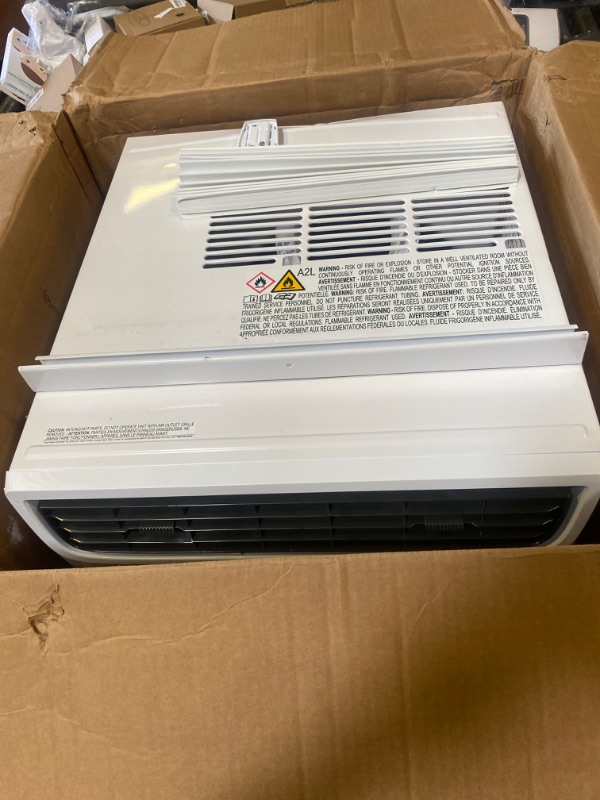 Photo 1 of Frigidaire 10,000 BTU Window Air Conditioner with Remote Control, Cools Up to 450 Sq. Ft., Quiet Operation, Eco Mode, 3 Fan Speeds, Auto Restart, White