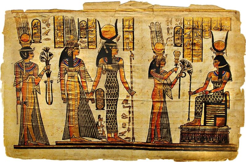 Photo 1 of ART.COM Wall Art Print Ancient Egyptian Parchment by Maugli-l, 24" x 16"