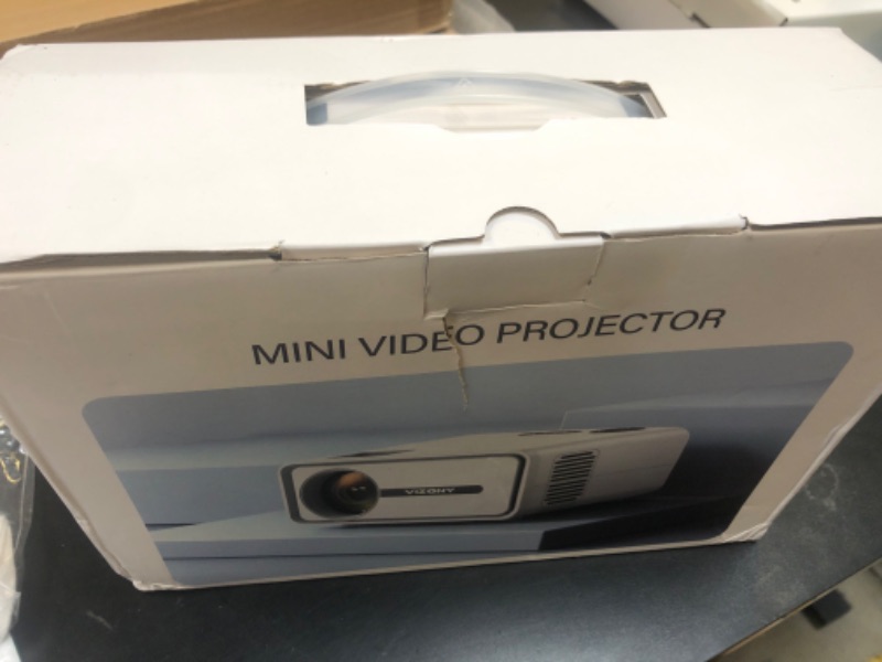 Photo 1 of VIZONY Mini Projector with WiFi and Bluetooth, 450ANSI 1080P FHD Home Movie Projector, Portable Outdoor Projector with 250" Display+Zoom, Compatible w/Phone//Laptop/TV Stick-Indoor&Outdoor