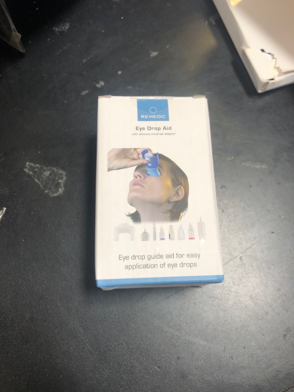 Photo 1 of Remedic Eye Drop Guide with Silicone Adapter – Reusable Tool for Clean, Precise Eye Drop Application – Easy to Use Eye Drop Helper for Seniors, Caregivers & Family – Fits Most Eye Drop Bottles